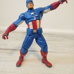 2012 Marvel Comic Toy Lot Captain America 9.5" Talking Action Figure C023E 37495
